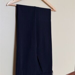 Navy Pinstripe Women's Trousers